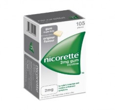 Guma Nicorette 2 mg Original . 105 gume foto