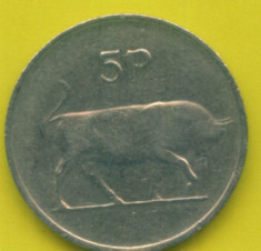 -Y- IRLANA 5 PENCE 1978 foto