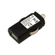 Car Charging Adapter USB 2.1A Black SUPER-TINY ON1744 foto