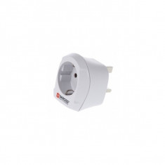 Adaptor priza EU la UK, fara functie transformator, tensiune intrare 100-125V, White, SKROSS (ADAPT-PLUG-EU/UK-SKRS) foto