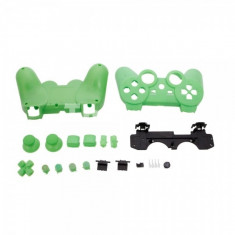 Carcasa Plastic + Butoane Controller PS3 Verde TM286 foto