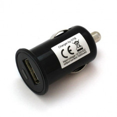 Car Charging Adapter USB 1A Black ON1597 foto