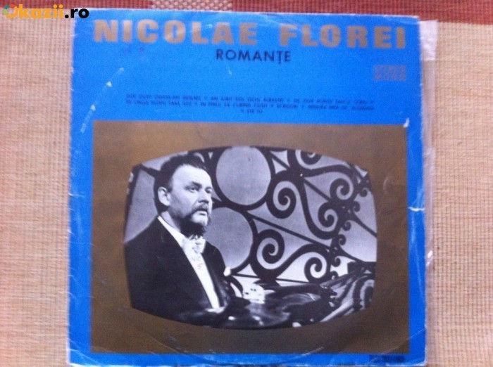 Nicolae Florei romante disc vinyl lp muzica populara folclor slagare EPE 0654