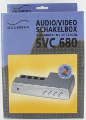 AUDIO/VIDEO Switchbox / Comutator 4IN and 2OUT SVC680 18680 foto