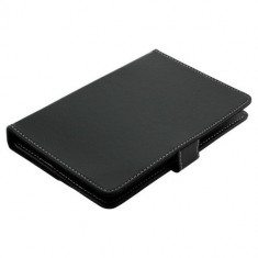 7 inch Tablet PC Faux Leather Case Bookstyle Black ON1217 foto
