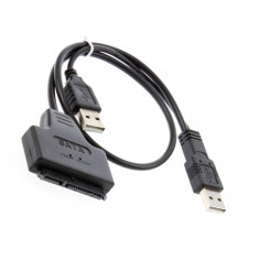 USB la SATA 7+15 Pin 22Pin Adaptor HDD Hard Disk 2.5&amp;quot; CG123 foto