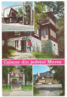 % carte postala(ilustrata)-MURES Cabane din judet foto