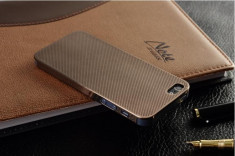 Husa/toc iPhone 4, 4s - 100% aluminiu perforat, 0.3 mm, nu piele, MARO foto