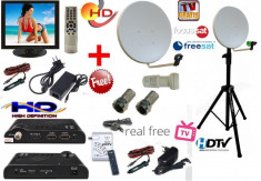 Antena tv HD cu televizor auto,camping pentr Focus sat sau Freesat cu trepied foto