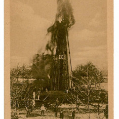 904 - Brasov, PREDEAL, oil well - old postcard, CENSOR - used