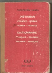 (C6353) GHEORGHINA HANES - DICTIONAR FRANCEZ-ROMAN, ROMAN-FRANCEZ