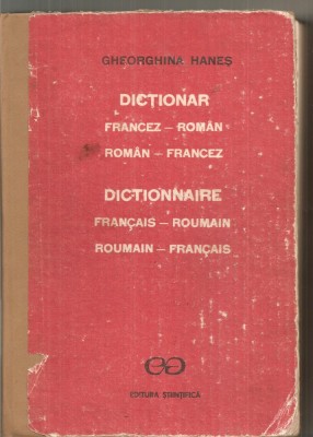 (C6353) GHEORGHINA HANES - DICTIONAR FRANCEZ-ROMAN, ROMAN-FRANCEZ foto