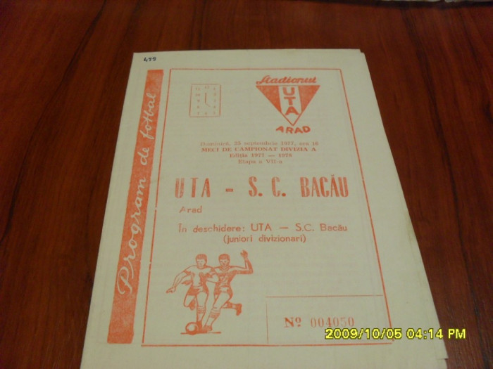 program UTA - S.C. Bacau
