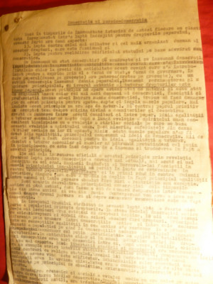 Articol Politic-Democratia si Pseudodemocratia , nesemnat , 1945 foto