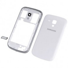 Carcasa Samsung Galaxy S Duos S7562 3 piese Originala Alba foto