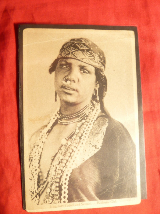 Ilustrata Femeie Beduin - Egipt 1925