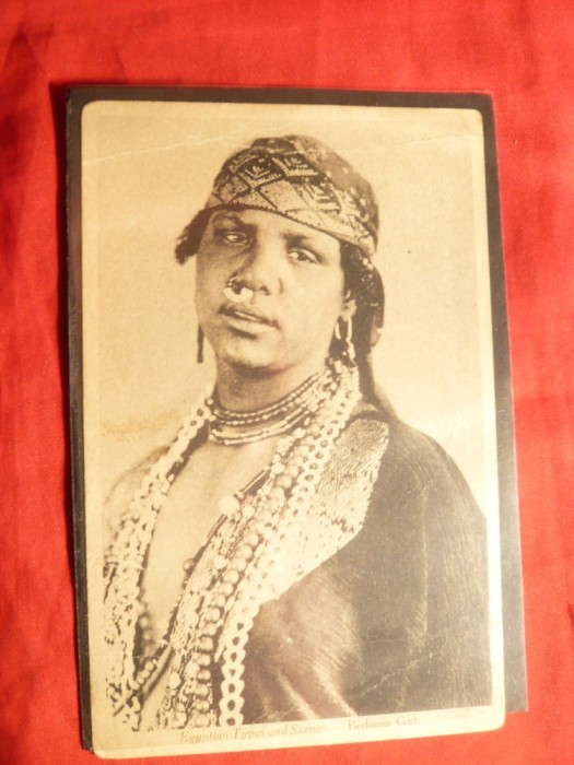 Ilustrata Femeie Beduin - Egipt 1925