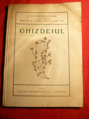 L.Georgescu Gruian - Ghizdeiul - Prima Ed. 1931 ,Scrisul Romanesc Craiova foto