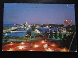 SEPT15-Vedere/Carte postala-Mamaia noaptea-vedere nocturna-circulata