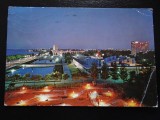 SEPT15-Vedere/Carte postala-Mamaia noaptea-vedere nocturna-circulata, Printata