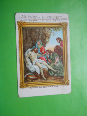 HOPCT 64 T BELGIA LITHO -PICTURA ANTON VAN DYCK /STAREA CARE SE VEDE[CIRCULATA ] foto