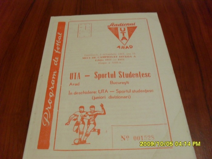 program UTA - Sportul Stud.