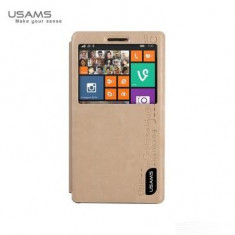 Husa flip Usams Merry Series Nokia Lumia 930 Crem foto