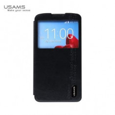 Husa flip Usams Starry Sky Series LG L70 D320 Neagra foto