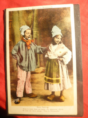 Ilustrata Costume Populare Normande - Copii foto