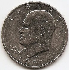 Statele Unite (SUA) 1 Dolar 1971 - &amp;quot;Eisenhower Dollar&amp;quot; , 38.1 mm, KM-203 (3) foto