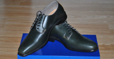 Charles Tyrwhitt UK Pantofi Eleganti Barbati VERDE Mat, Marime 39,5/40 foto