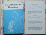 Cumpara ieftin Ivan si Claire Goll ,Die Antirose ,1965 ,ed. 1 , 11 desene de Chagall ,avangarda