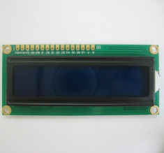 Afisaj Display LCD 1602 albastru blue HD44780 pentru Arduino PIC foto