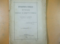 Al. Vladescu Suveranitatea poporului studii sociale si constitutionale 1876 foto