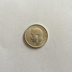 SIX PENCE 1914 ANGLIA BANUT ARGINT foto