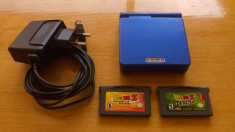 Vand consola gameboy / game boy advance sp, incarcator, 2 jocuri DragonBall Z foto