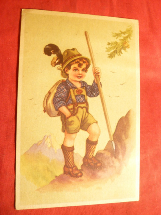 Ilustrata color Micul Turist , 1945