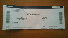 bilet Chris de Burgh foto