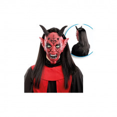 Masca Diavol Halloween cu par - Magazinuldecadouri foto