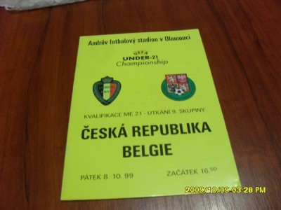 program Cehia - belgia u-21 foto