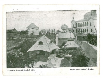 2999 - BUCURESTI, Expozitia Gen. Art Palace - old postcard - unused - 1906 foto