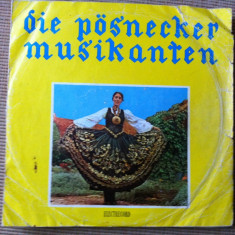 Formatia Die Pösnecker Musikanten muzica populara germana EDE1250 disc vinyl 10"