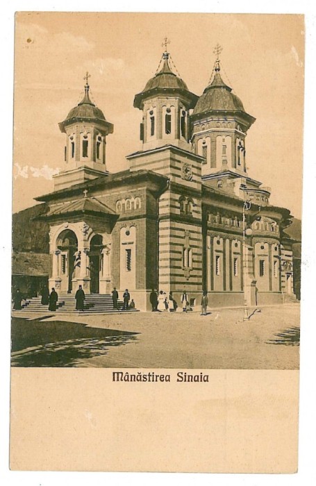 2958 - SINAIA, Prahova, Monastery - old postcard - unused