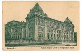 2983 - BUCURESTI, Post Palace - old postcard - used, Circulata, Printata