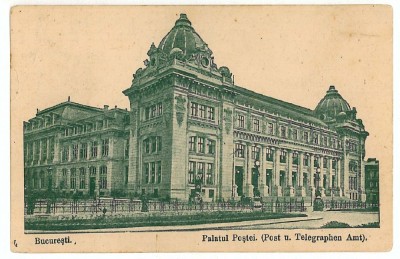 2983 - BUCURESTI, Post Palace - old postcard - used foto