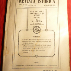 N.Iorga - Revista Istorica - apr.-iunie 1922 -articole ,notite ,124 pag.netaiat