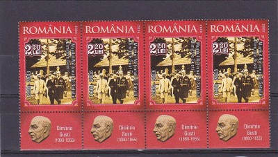 Dimitrie Gusti Nr 1721 cu TAPS din coala .Romania . foto