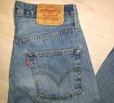Blugi / jeans Levi`s 501 - W31 L30. Mai multe perechi disponibile! foto