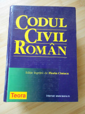 CODUL CIVIL ROMAN - 2001 foto