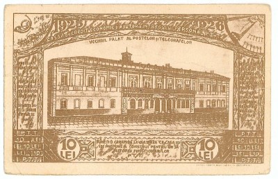 2984 - BUCURESTI, Old Post Palace - old postcard - used - 1926 foto